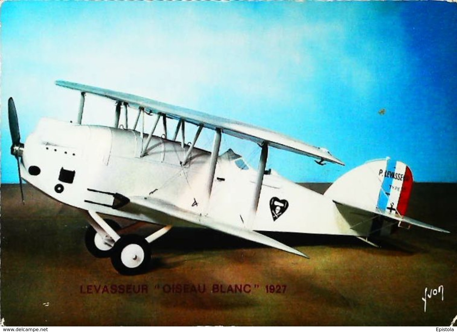 AVION LEVASSEUR "Oiseau Blanc " 1927 - Carte Postale Modèle Réduit Echelle 1./10 - Airplanes & Helicopters