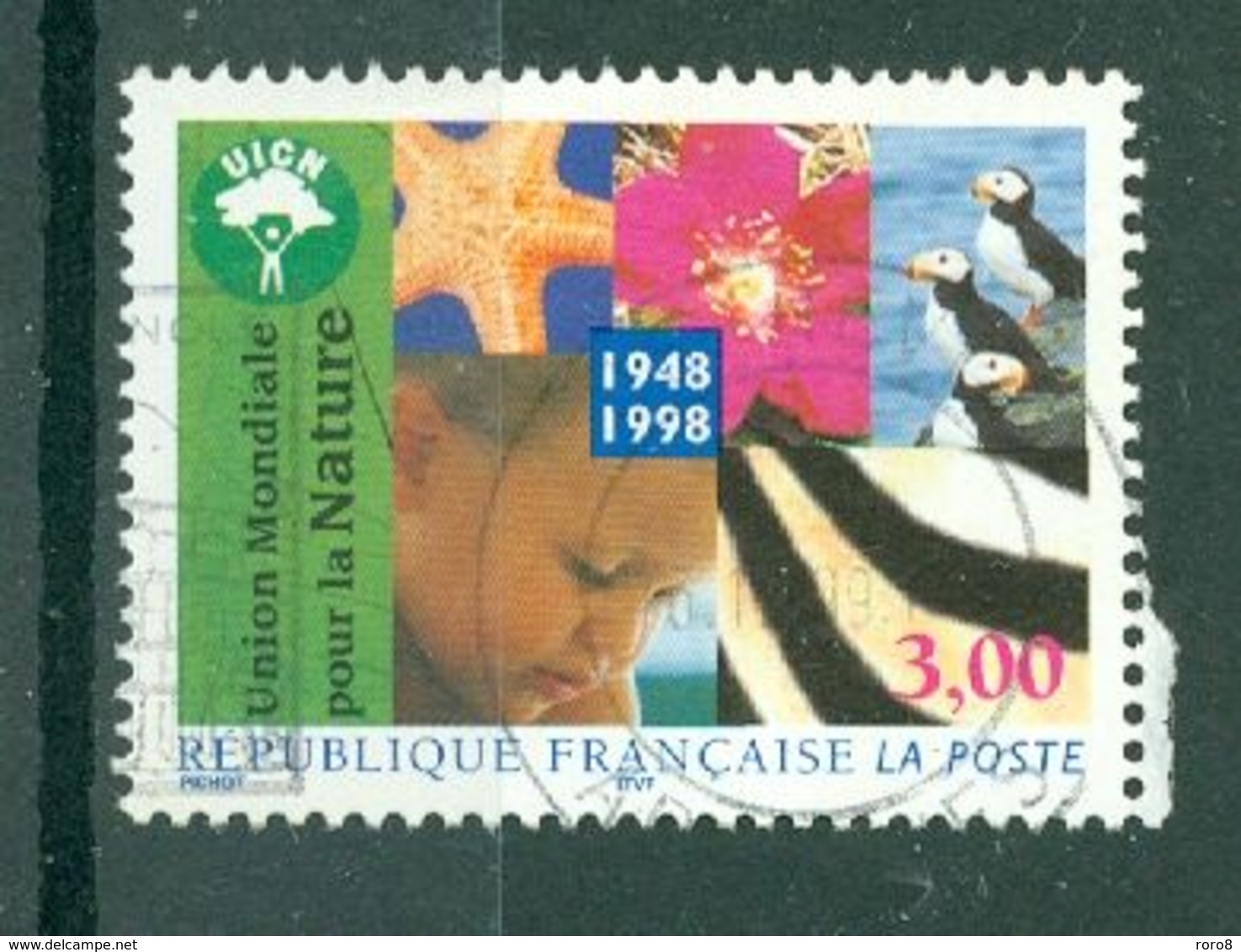 FRANCE - N° 3198 Oblitéré - Cinquantenaire De L'Union Mondiale Pour La Nature. - Used Stamps