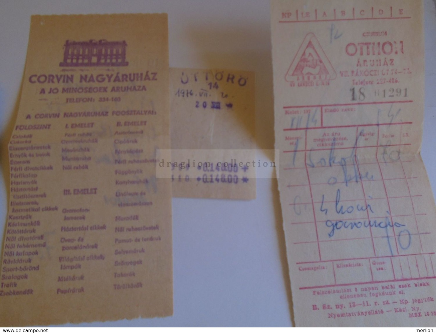 ZA284.11   Hungary  SOKOL  Radio  Documents - Warraty Card, Receipt, Service  Documents  Etc  1968 - Otros & Sin Clasificación