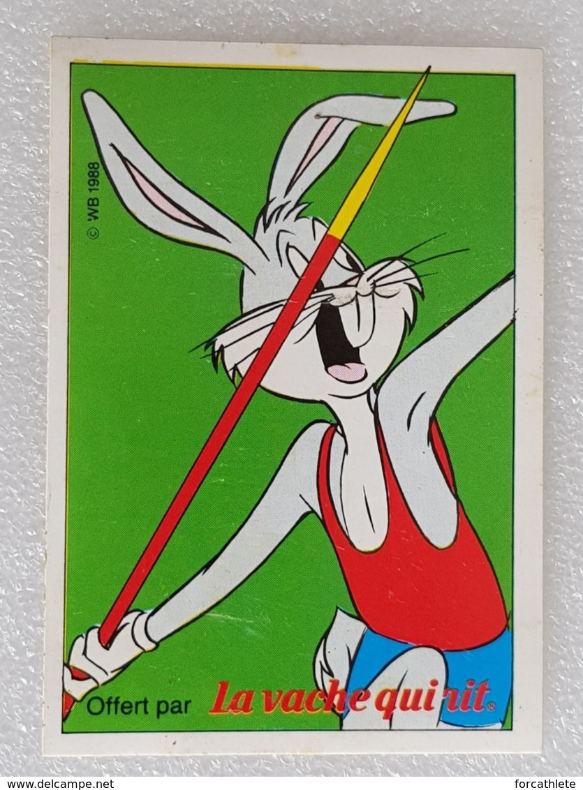 La Vache Qui Rit - The Laughing Cow - Bugs Bunny - Lancer Du Javelot - Javelin Throw - Autocollant - Sticker - Colecciones