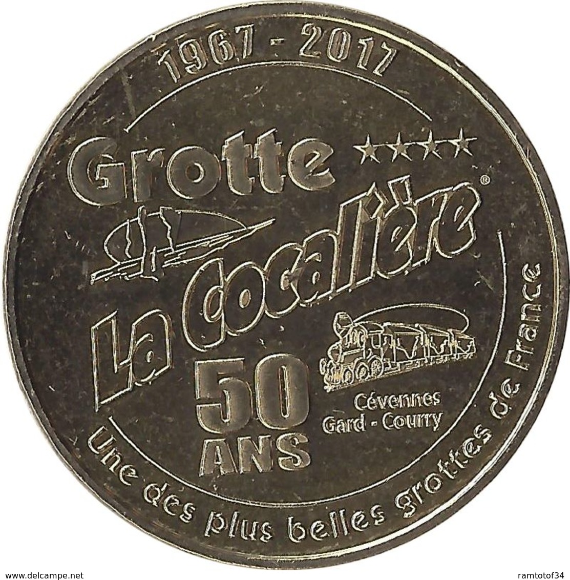 2017MDP167 - COURRY - Grotte De La Cocalière 11 (50 Ans) / MONNAIE DE PARIS - 2017
