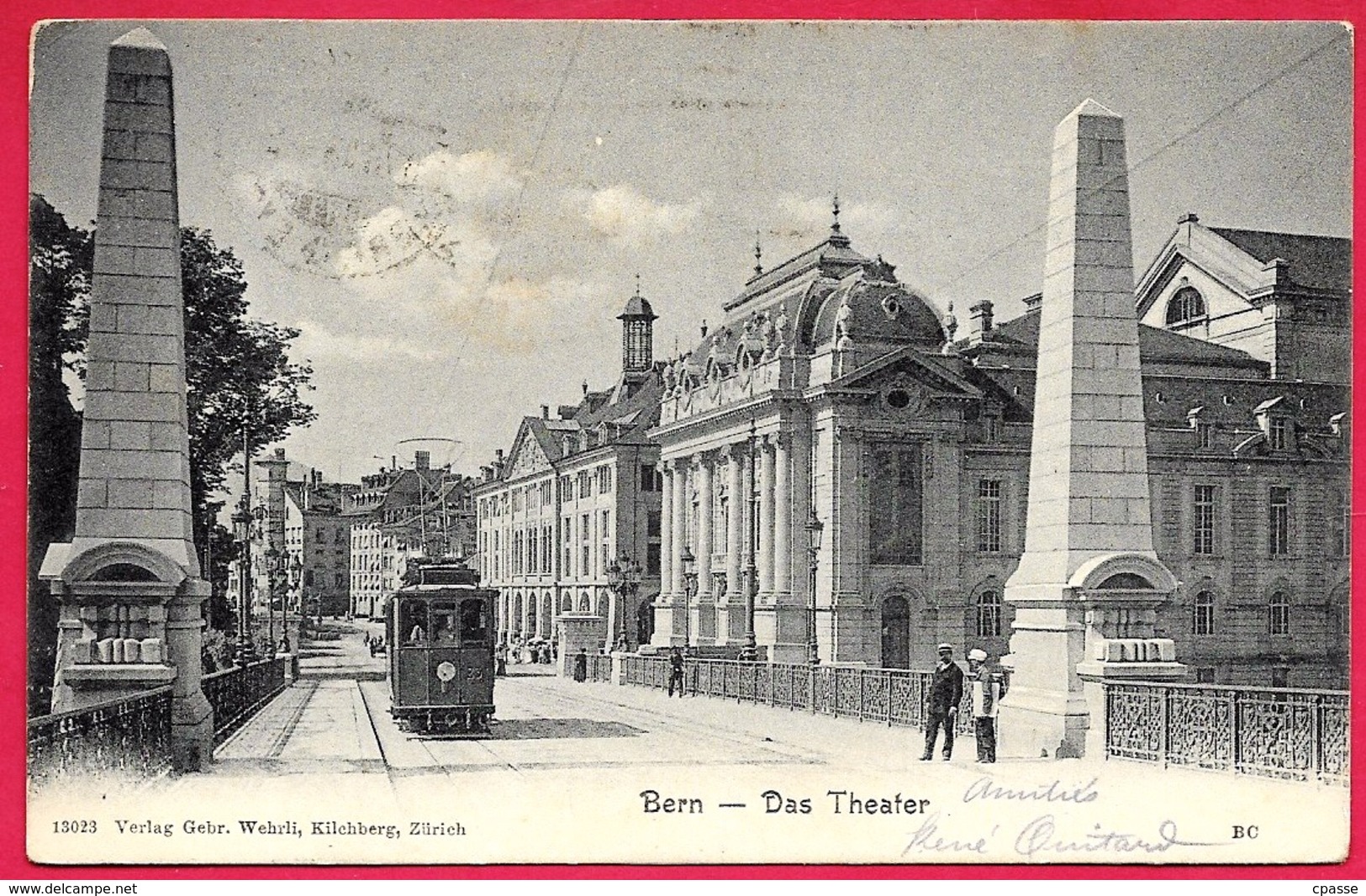 CPA AK Suisse BE BERNE - Das Theater (Tramway) ° Verlag Gebr. Wehrli 13023 - Berna