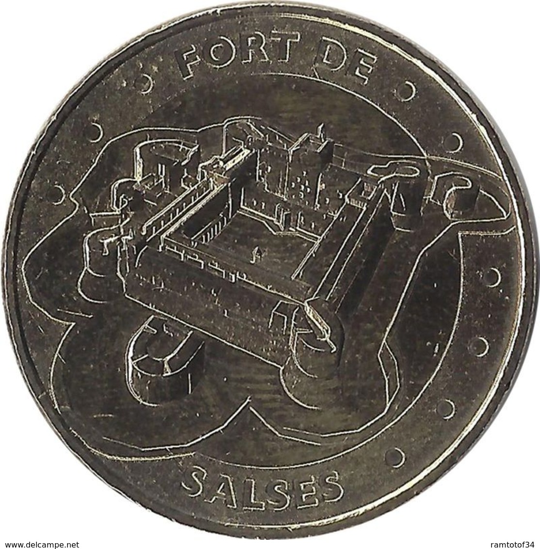 2017 MDP146 - SALSES-LE-CHÂTEAU - Fort De Salses 3 (vue Aérienne) / MONNAIE DE PARIS - 2017