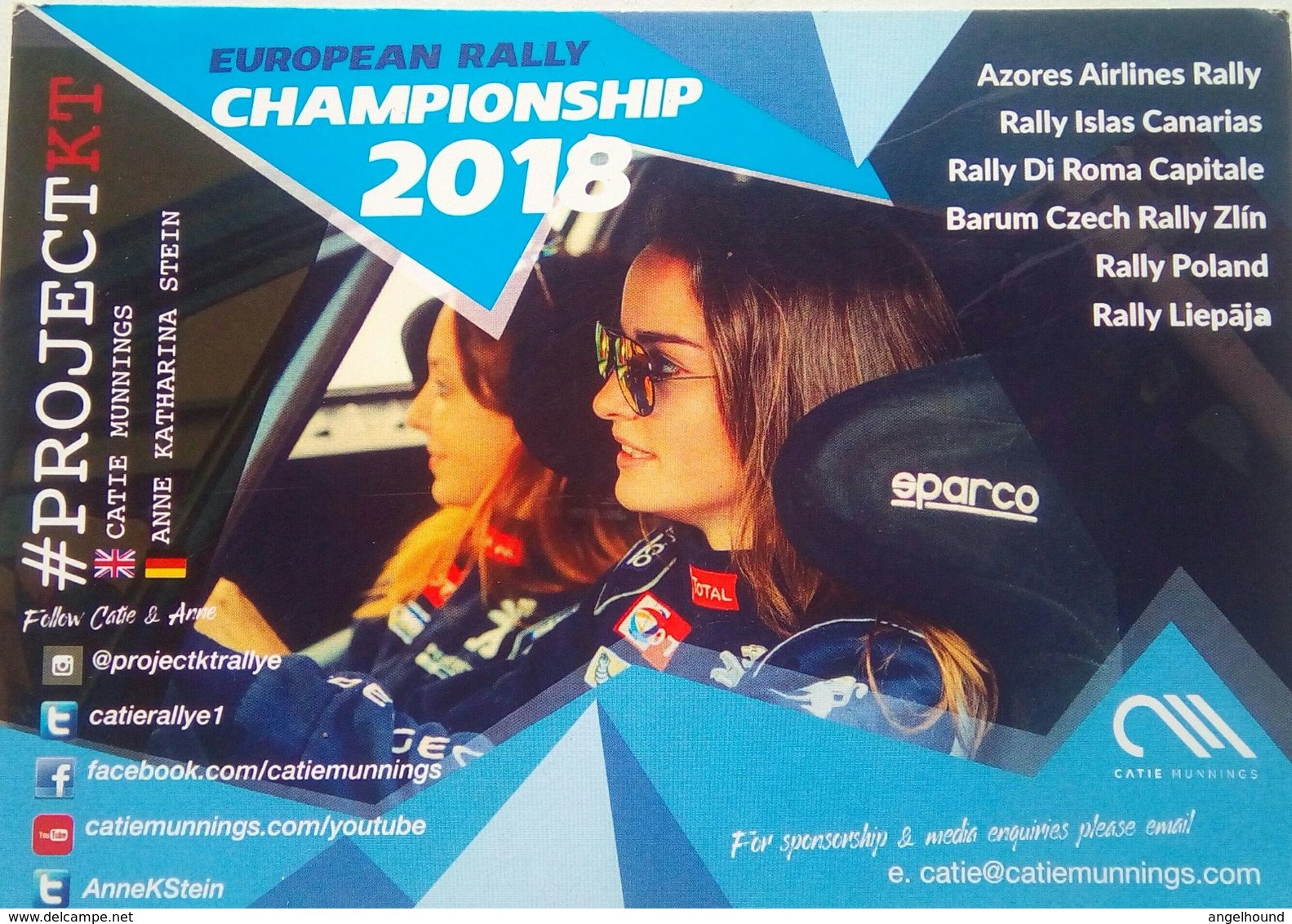 Catie Munnings ( European Rally Championship 2018) - Authographs
