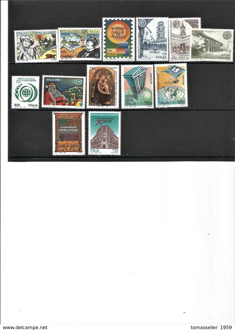 ITALY 4    YEAR ( 1993-94-95-96 ) FULL SETS-124 issues ( 205 st.+2 m/s+3 bookl.)