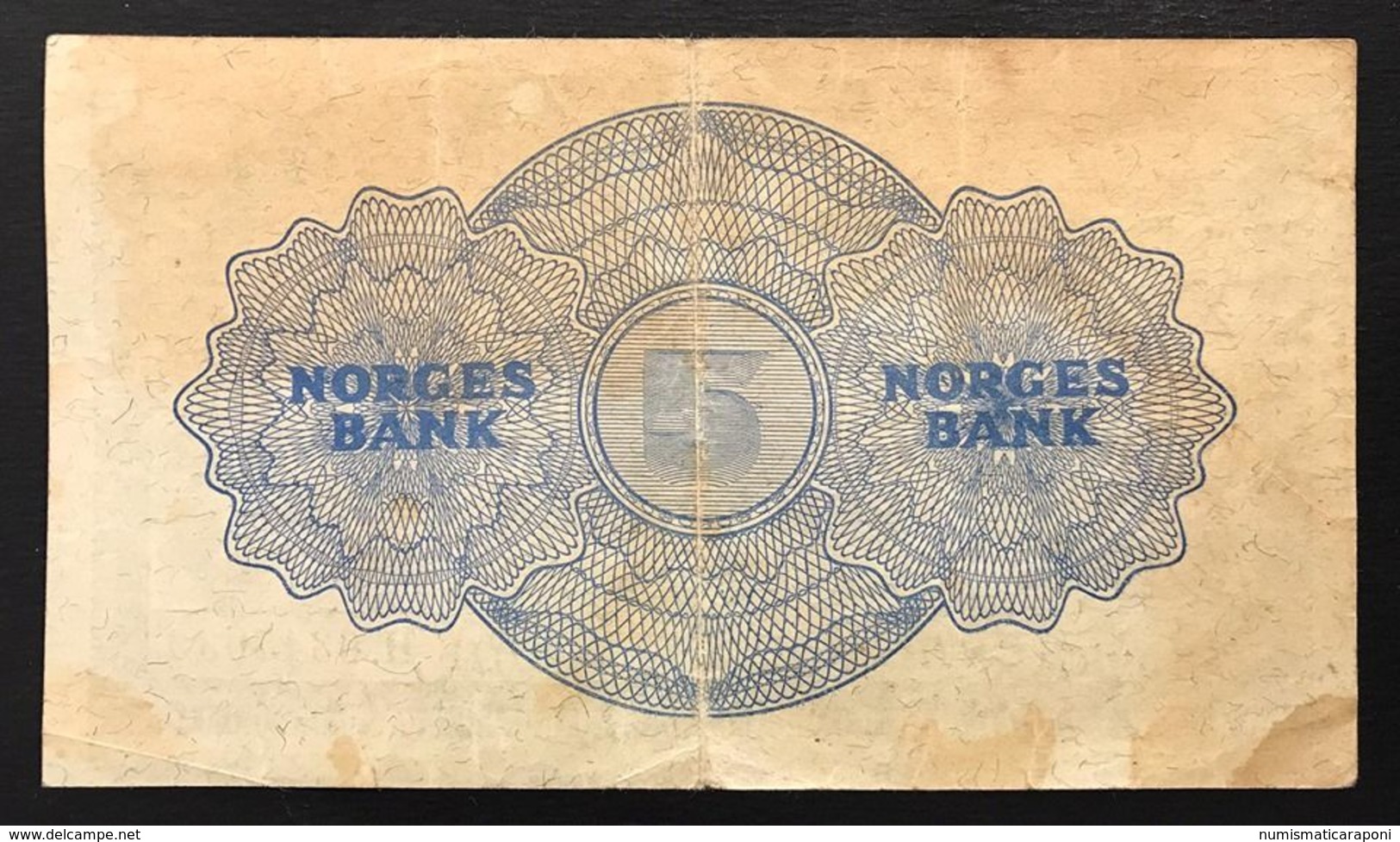 Norvegia Norges Bank 5 Kroner 1951 P#25d P25d LOTTO 1772 - Norvège