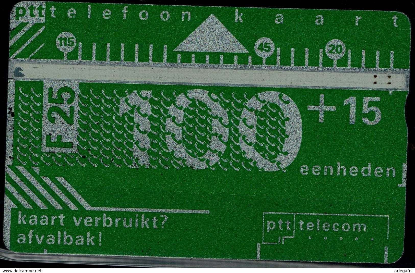 NETHERLANDS 1996 PHONECARDS AFVALBANK USED VF!! - Públicas