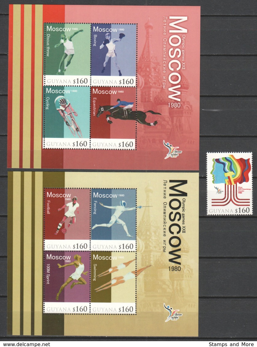 Guyana - Limited Edition Set 19 MNH - SUMMER OLYMPICS MOSCOW 1980 (*) - Estate 1980: Mosca