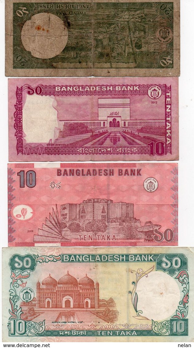 LOTTO BANCONOTE ASIA  BANGLADESH - CIRCOLATE - Lots & Kiloware - Banknotes