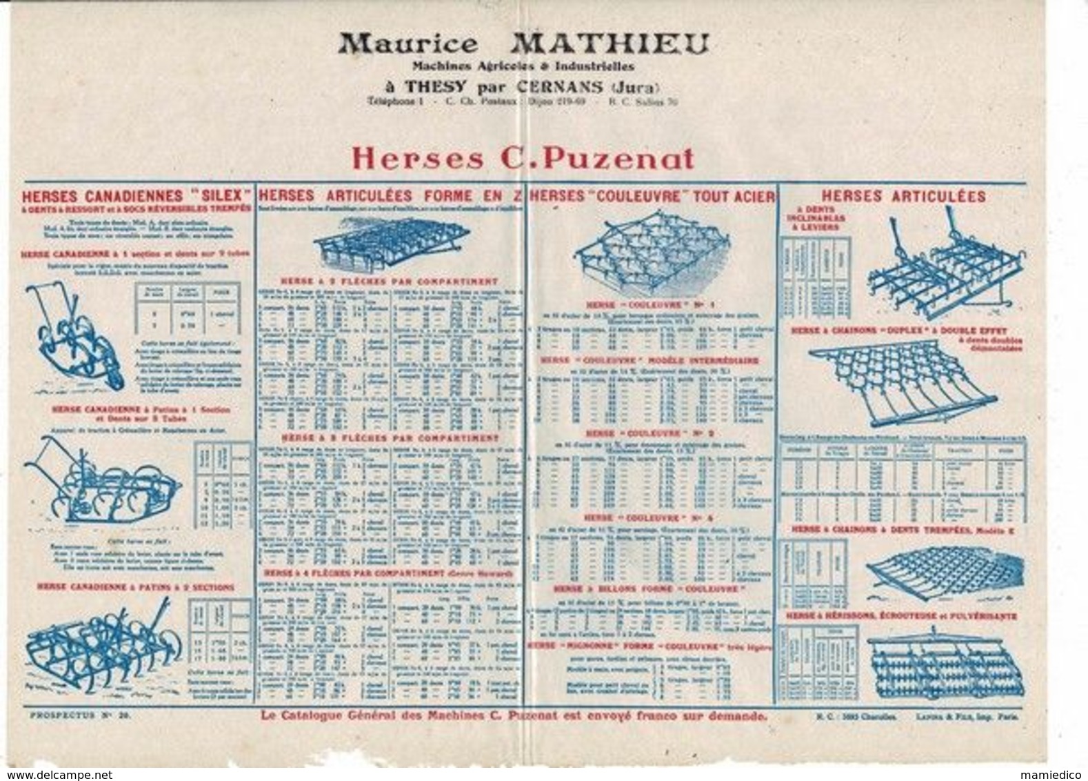 AGRICULTURE 52 Scans De Documents Très Divers ( Factures, Pubs, CP, Autocollants, Enveloppes....) A Voir. - Zonder Classificatie