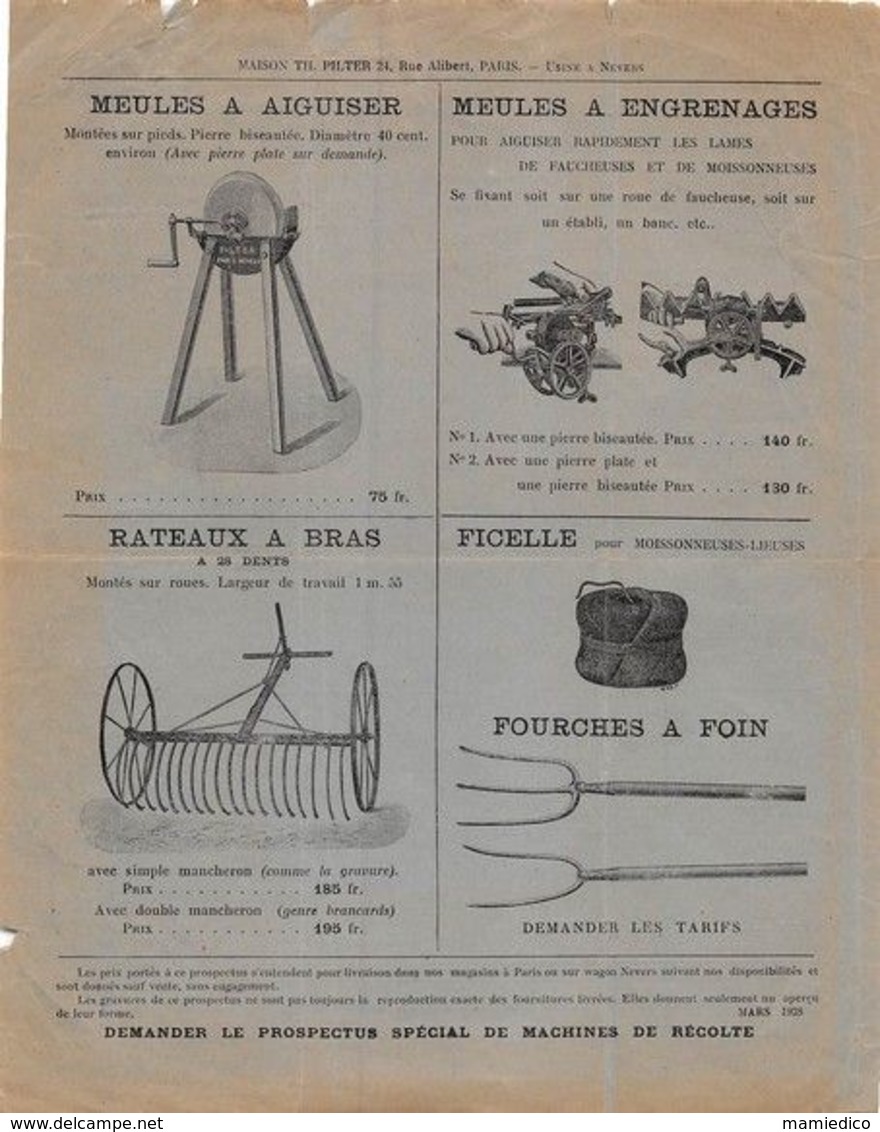 AGRICULTURE 52 scans de documents très divers ( Factures, Pubs, CP, Autocollants, Enveloppes....) A voir.