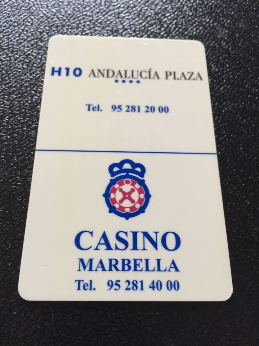 Hotelkarte Room Key Keycard Clef De Hotel Tarjeta Hotel  H 10 ANDALUCIA PLAZA CASINO MARBELLA - Zonder Classificatie