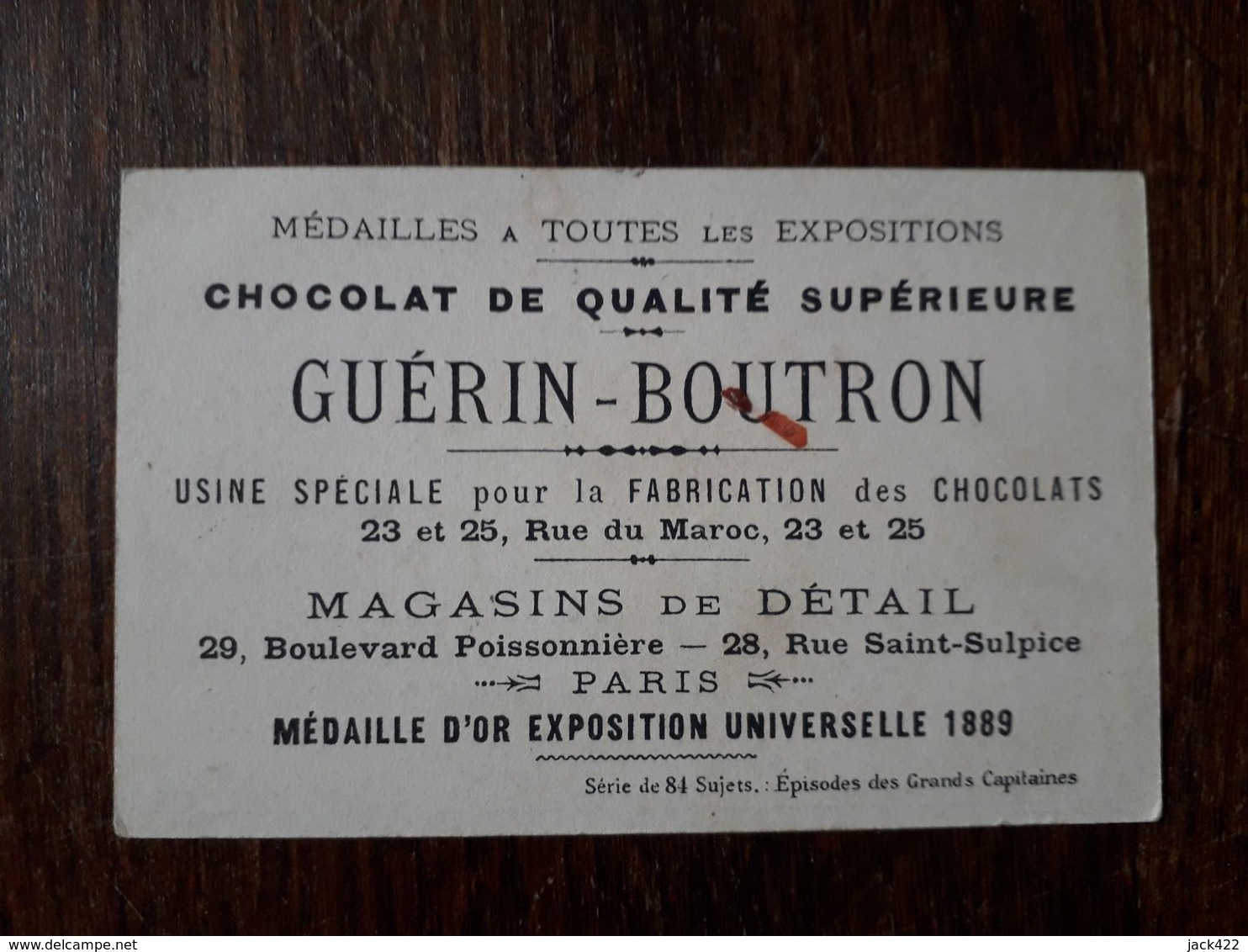 L25/268 CHROMO CHOCOLAT GUERIN BOUTRON - CHANZY. BATAILLE DU MANS 1871 - Guérin-Boutron