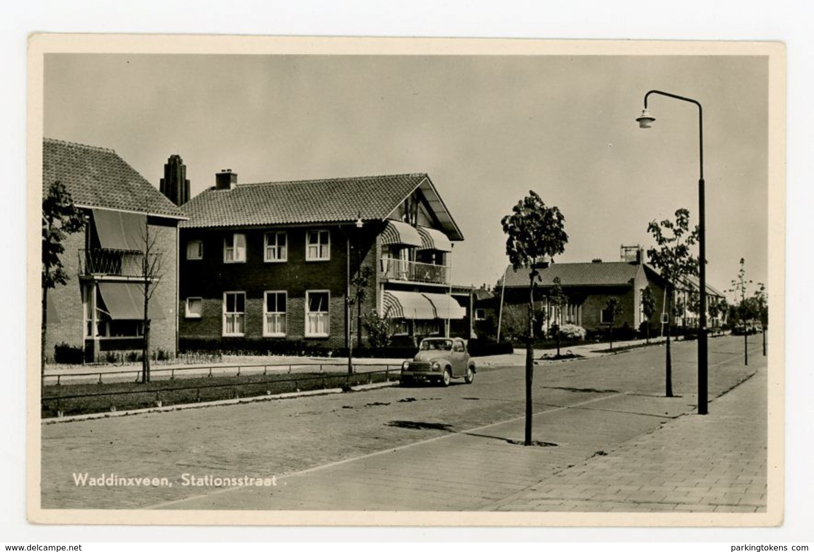 D343 - Waddinxveen - Stationsstraat - Uitg Veldwijk - 1954 - Waddinxveen