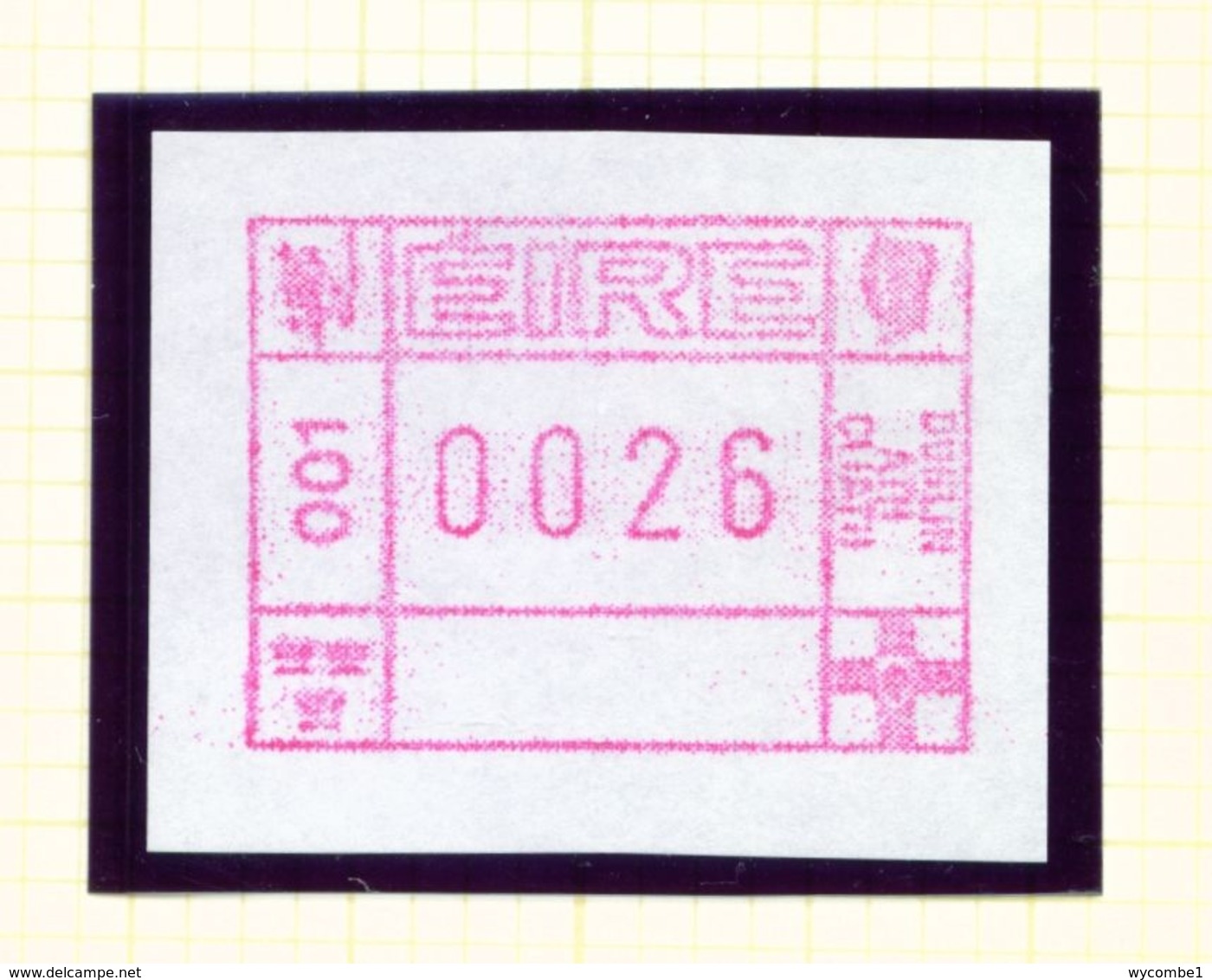 IRELAND  -  1991 Frama 26p Unmounted/Never Hinged Mint - Affrancature Meccaniche/Frama