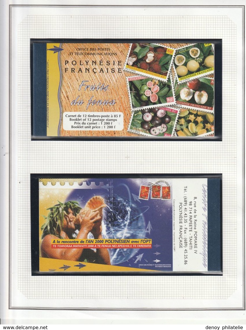 Lot Polynésie De 1999 A 2005 Sur Feuilles Ceres, Sans Charniéres** Souvent En Paire Faciale 44535 Soit 373 Euro Net 300 - Collections, Lots & Series