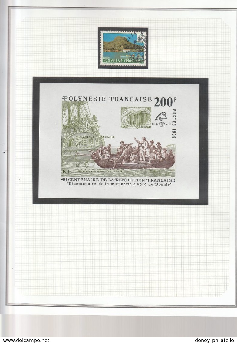 Lot Polynésie De 1999 A 2005 Sur Feuilles Ceres, Sans Charniéres** Souvent En Paire Faciale 44535 Soit 373 Euro Net 300 - Colecciones & Series