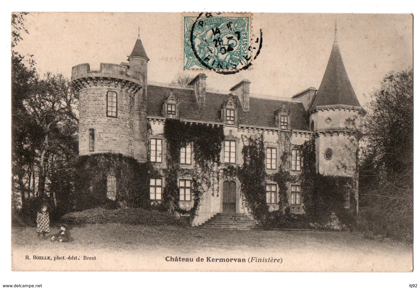 CPA 29 - LE CONQUET (Finistère) - Château De Kermorvan - Dos Simple - Ed. Boelle - Le Conquet