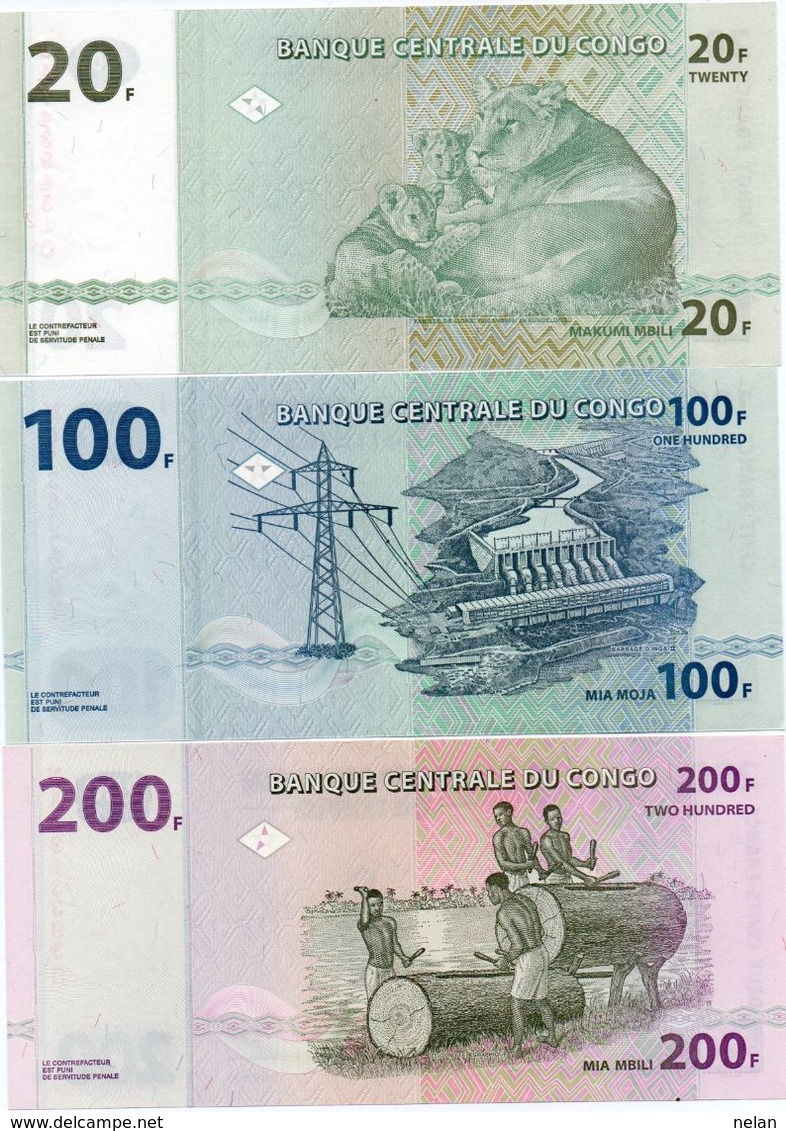 LOTTO Congo Democratic Republic Kinshasa -UNC - Kiloware - Banknoten