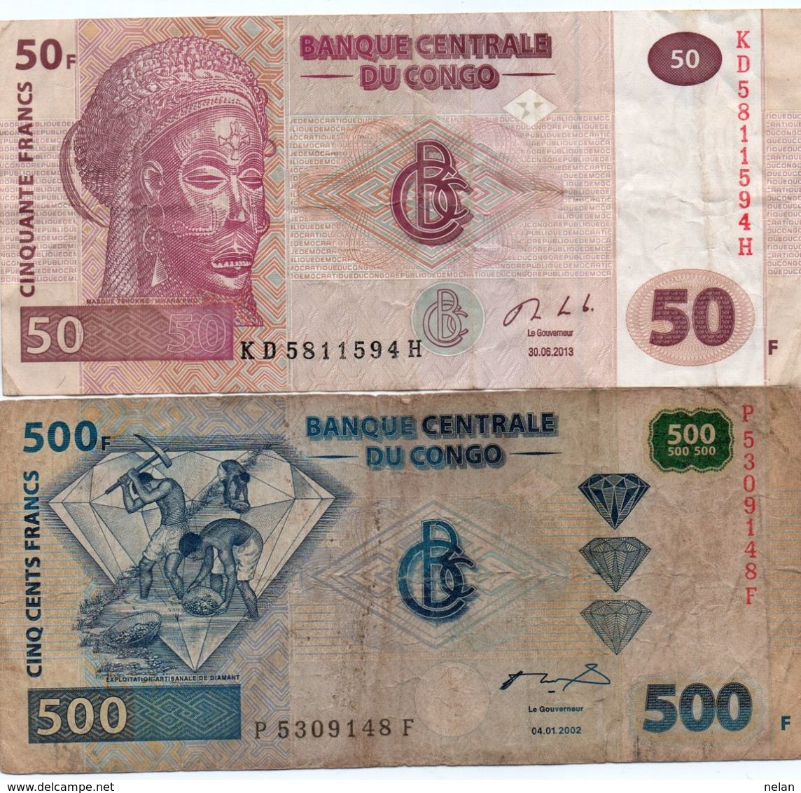 LOTTO Congo Democratic Republic Kinshasa -CIRC. - Mezclas - Billetes