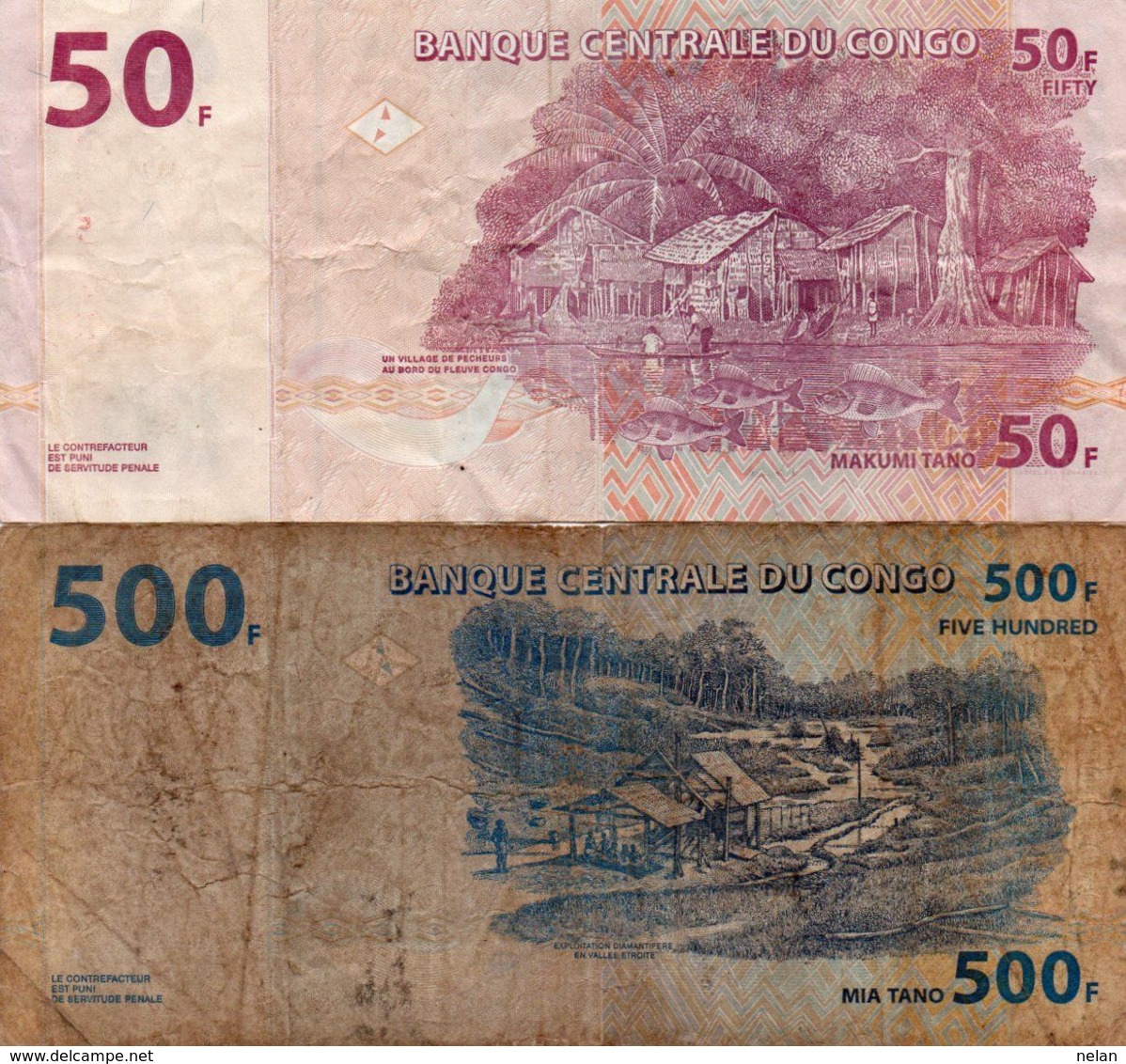 LOTTO Congo Democratic Republic Kinshasa -CIRC. - Lots & Kiloware - Banknotes