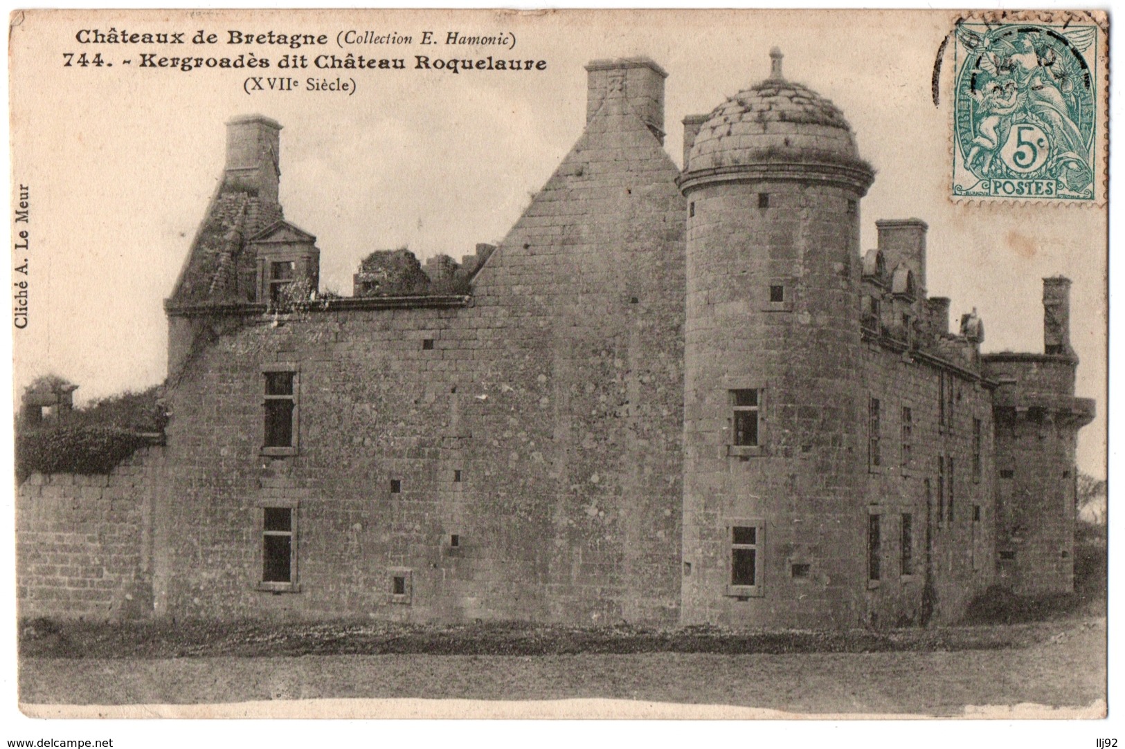 CPA 29 - BRELES (Finistère) - 744. Château De Kergroadès Dit Château Roquelaure - Other & Unclassified
