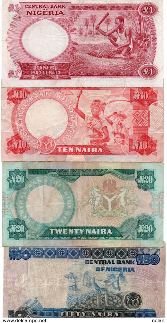 LOTTO NIGERIA-CIRC. - Mezclas - Billetes