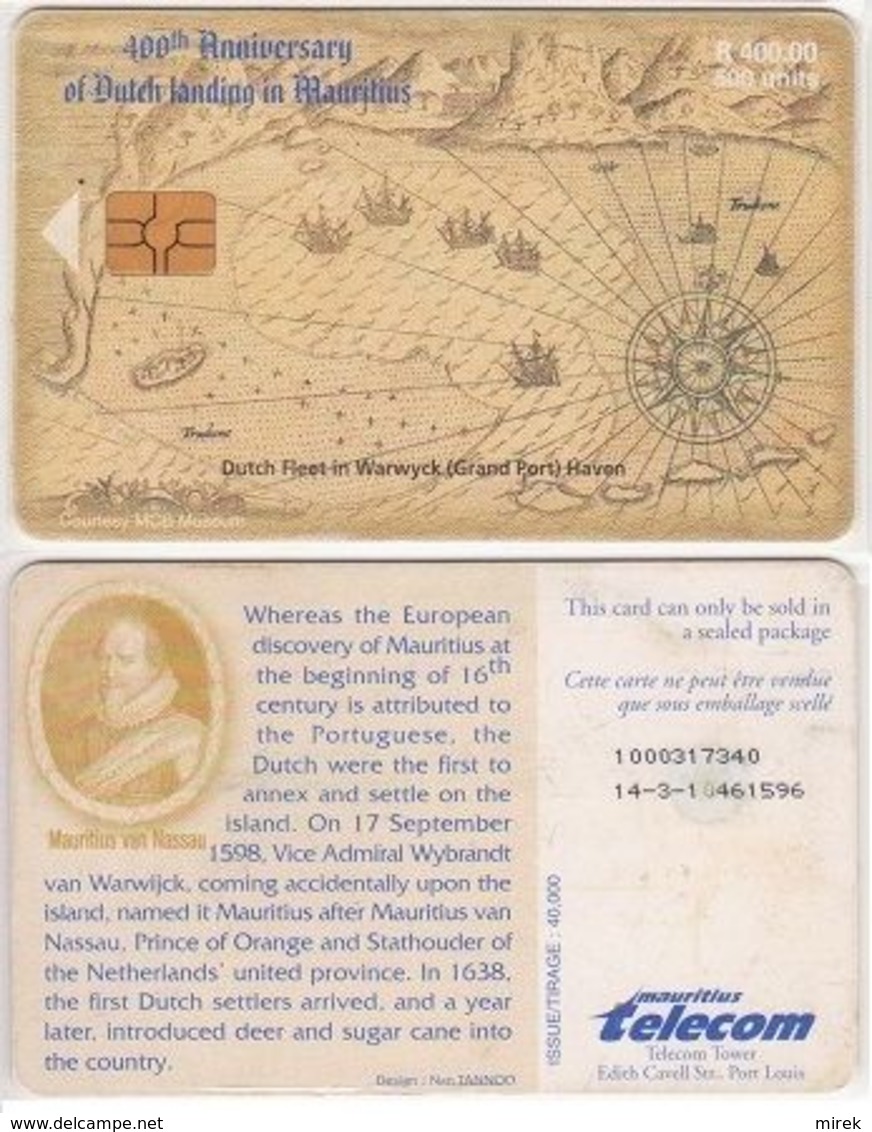 291/ Mauritius; P12. Dutch Landing On Mauritius - Maurice