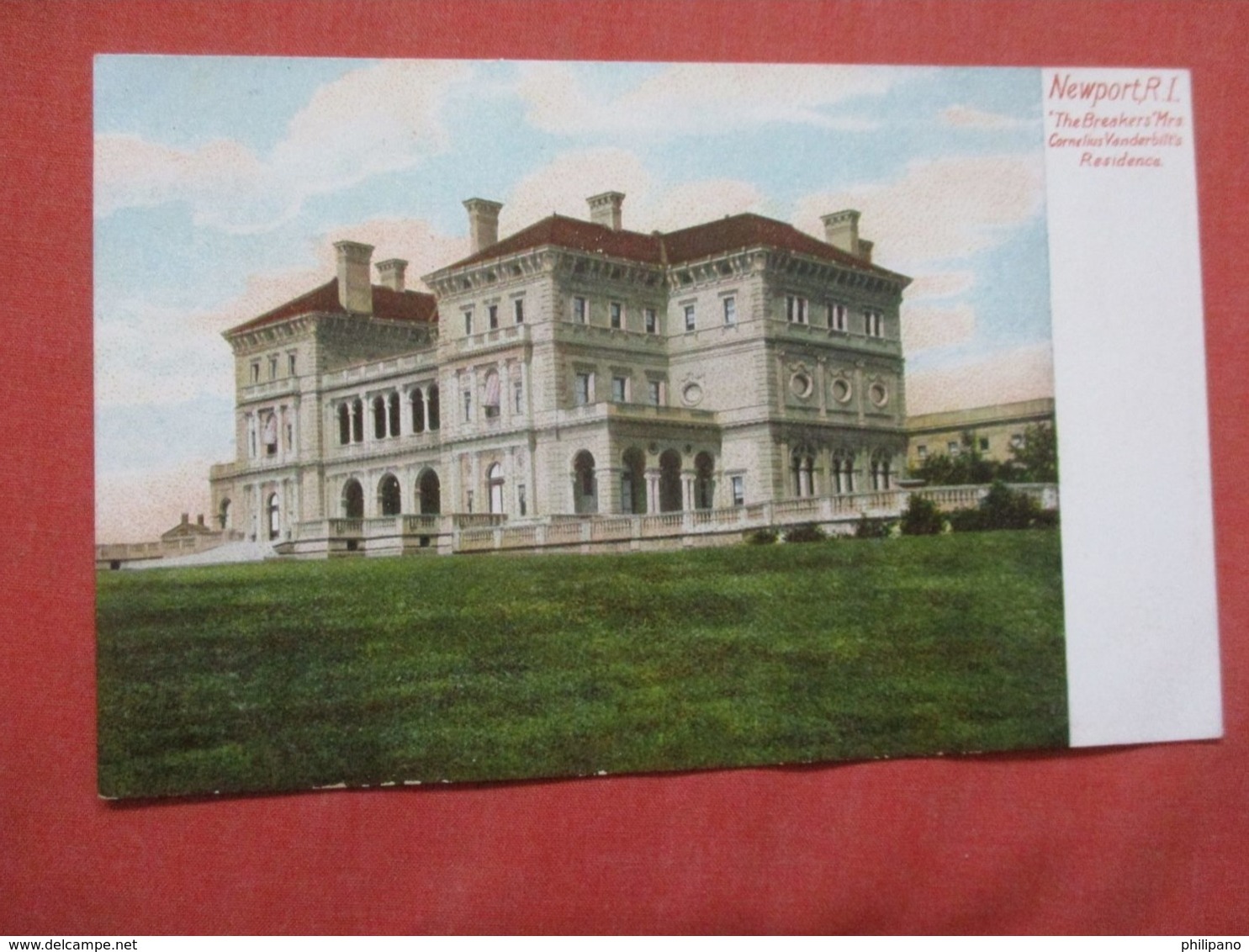 The Breakers Mrs Cornelius Vanderbilts Residence Rhode Island > Newport     Ref 4171 - Newport