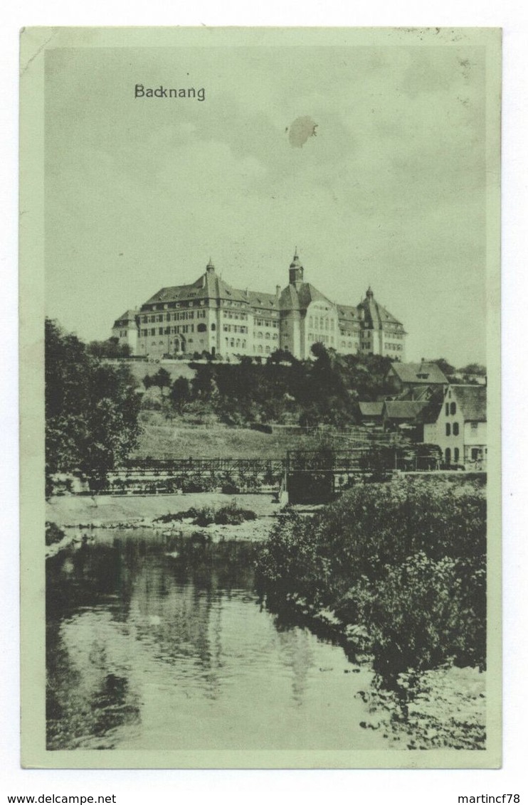 Backnang 1917 Postkarte Ansichtskarte Rems-Murr-Kreis - Backnang