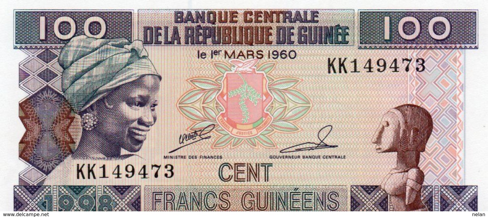GUINEE 100 FRANCS 1998 P-35 UNC - Guinea