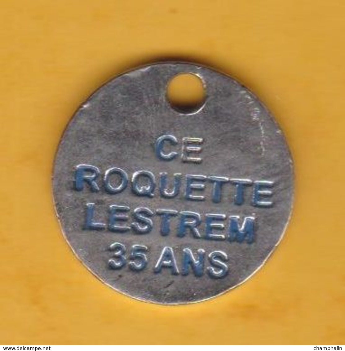 Jeton De Caddie En Métal - Roquette Frères à Lestrem (62) - 35 Ans CE - Ingrédients Alimentaires - Jetons De Caddies