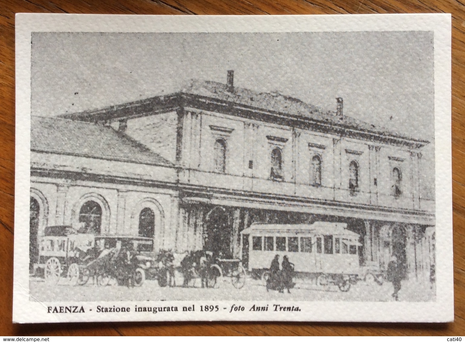 FAENZA - LA STAZIONE  - CARTOLINA PER LA XXX GIORNATA DEL FERROVIERE CON ANNULLO SPECIALE - Faenza