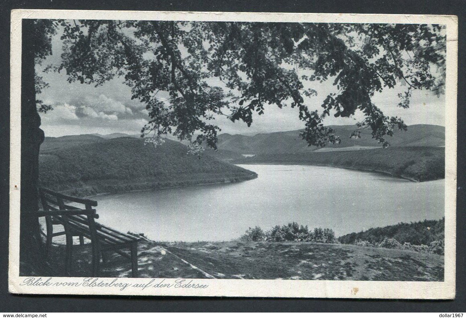 Waldeck - Edersee Blick Vom Elsterberg Edersee - 3-7-1938 -  Used - See The 2 Scans For Condition.(Originalscan !!) - Edersee (Waldeck)