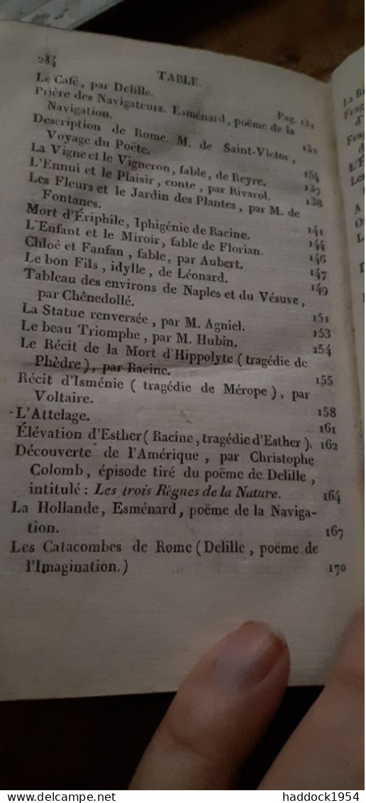 la nouvelle abeille du parnasse ou choix de morceaux tirés de nos meilleurs poëtes le prieur 1822