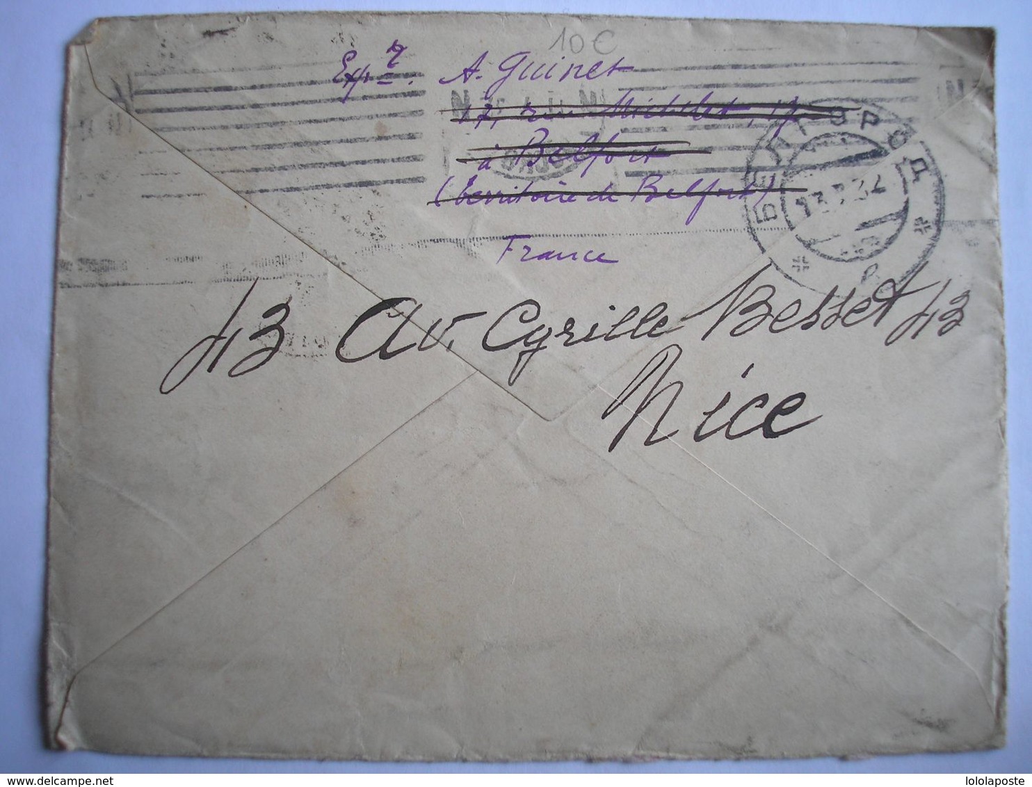 Enveloppe De 1932 Avec Cachets De Retour Et étiquette Russes - 3 Photos - 1921-1960: Moderne