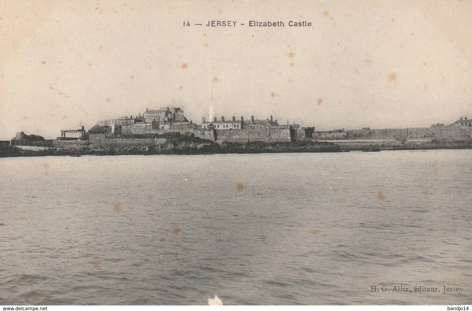 Jersey - Elizabeth Castle  -  Scan Recto-verso - Otros & Sin Clasificación