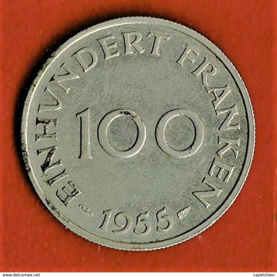 SAARLAND 100 FRANKEN / SARRE 100 FRANCS / 1955 / ETAT SUP - 100 Franchi