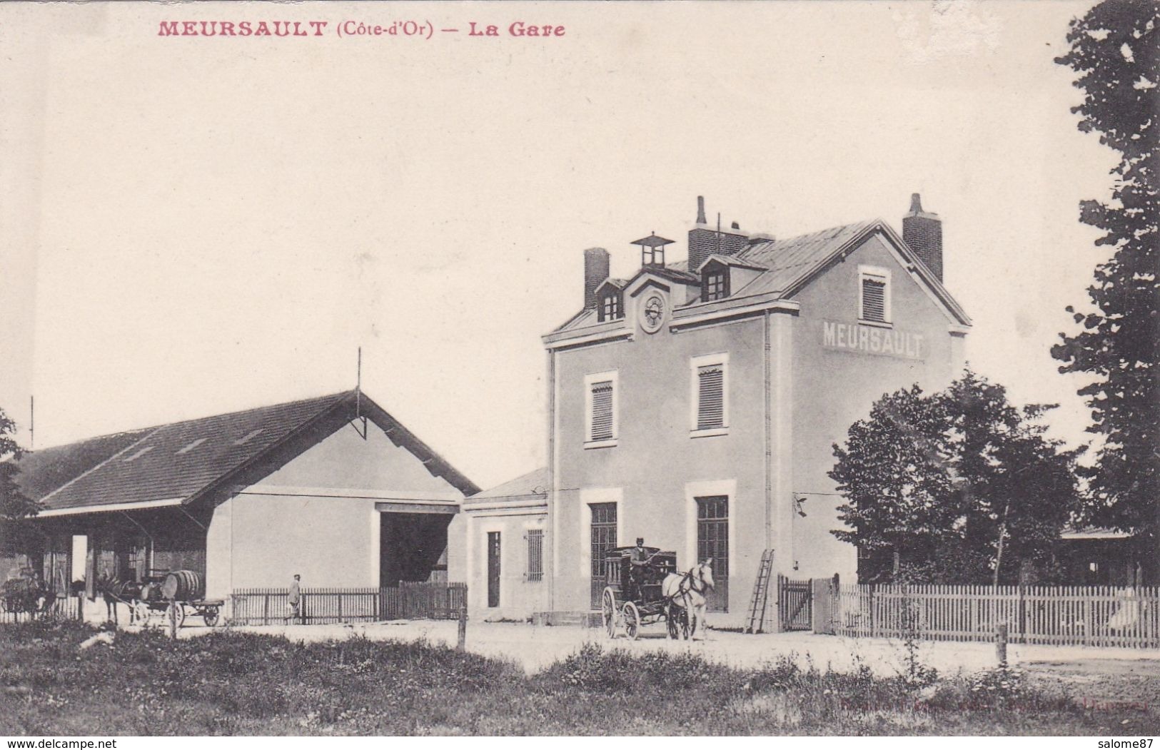 Cpa MEURSAULT LA GARE - Meursault