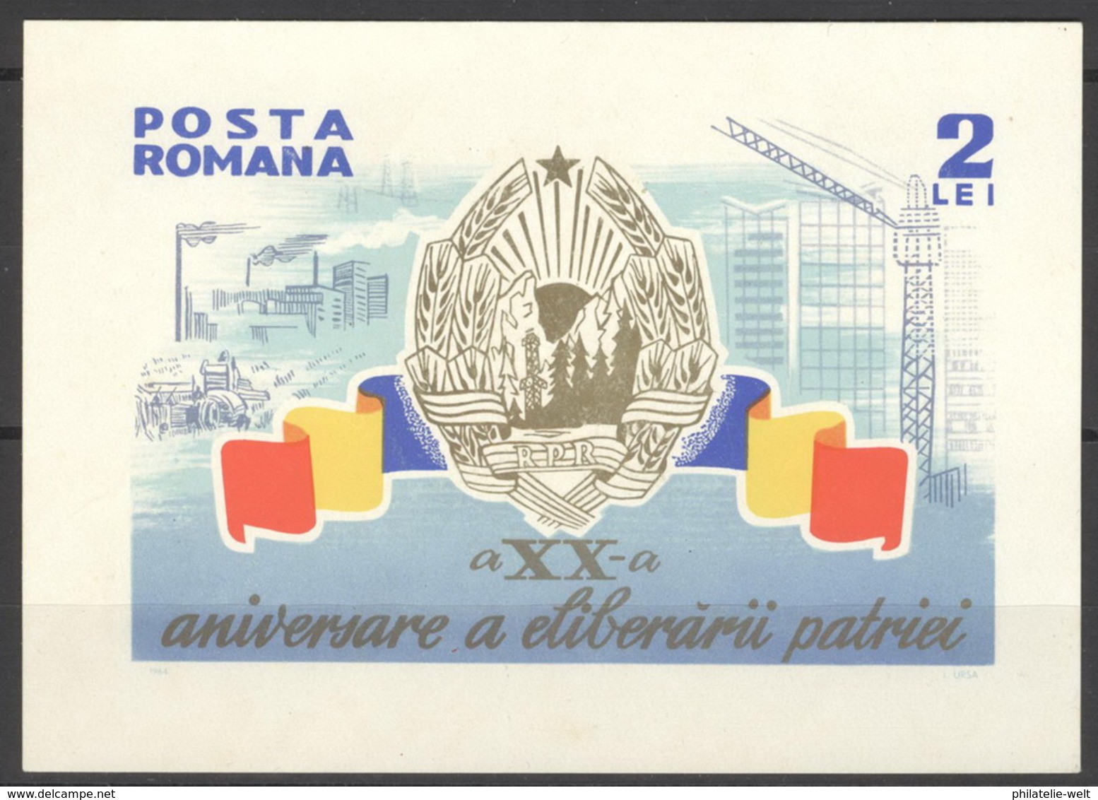 Rumänien Block 57 ** Postfrisch Jahrestag - Blocks & Kleinbögen