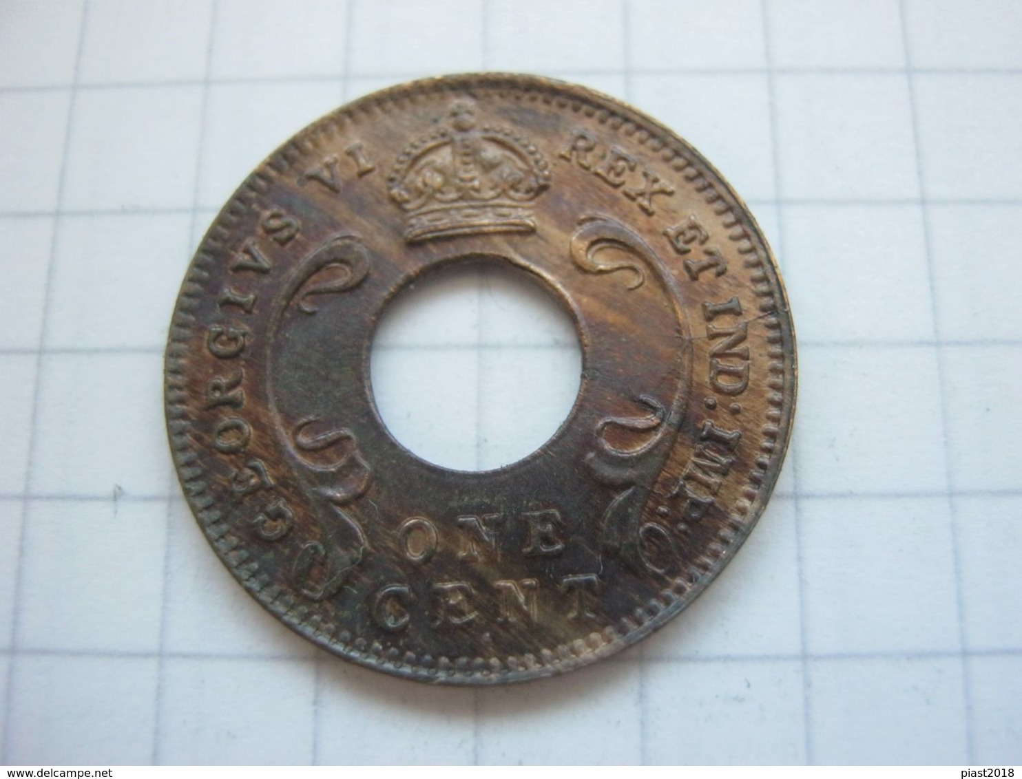 East Africa , 1 Cent 1942 I - Colonia Británica