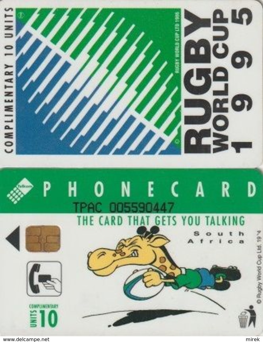 359/ South Africa, Complimentary Card, CO 4. Rugby World Cup, GPT 2, CP TPAC - Afrique Du Sud