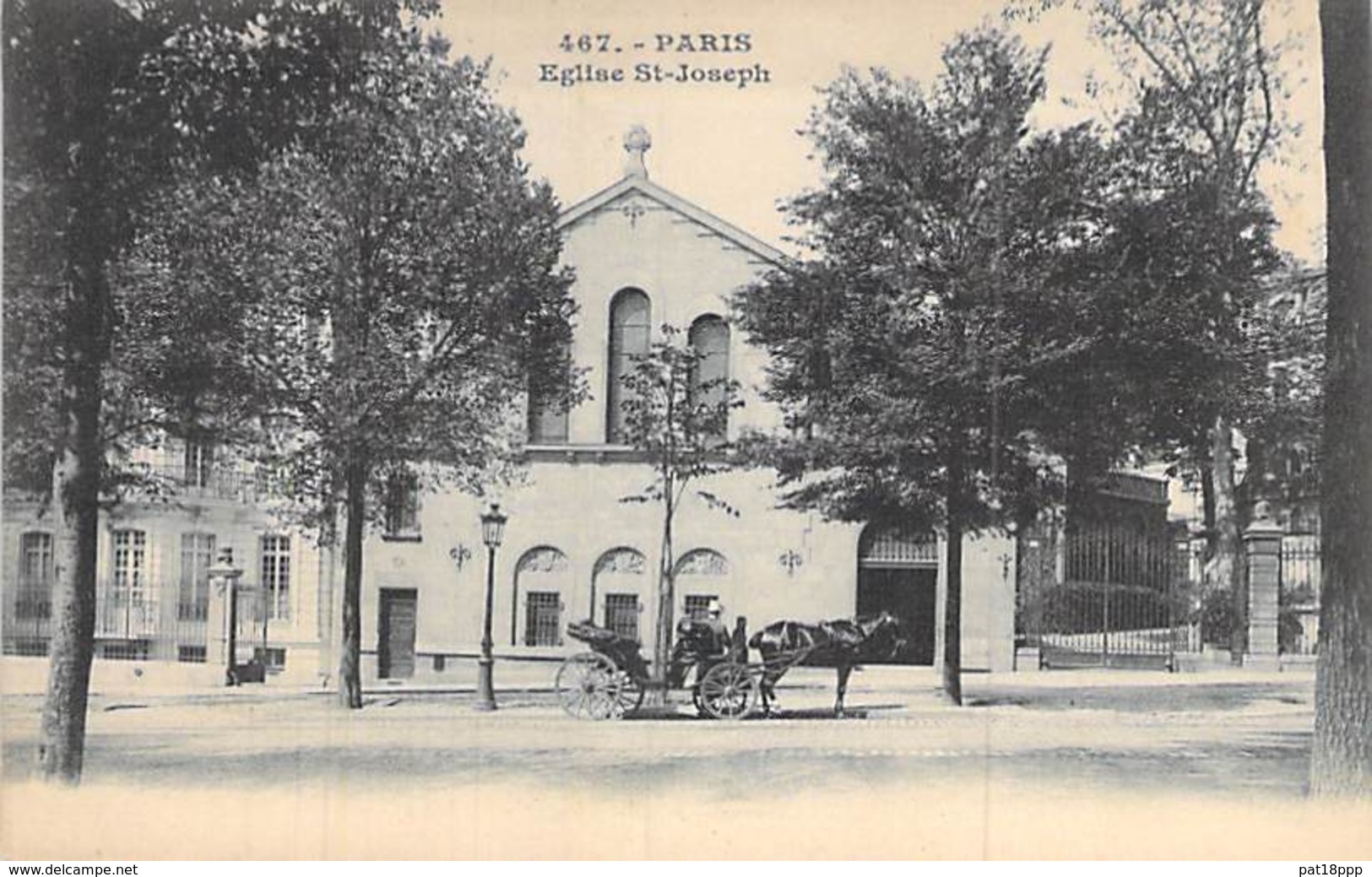 75 - PARIS - Eglise SAINT JOSEPH - CPA Précurseur - Seine - Kerken