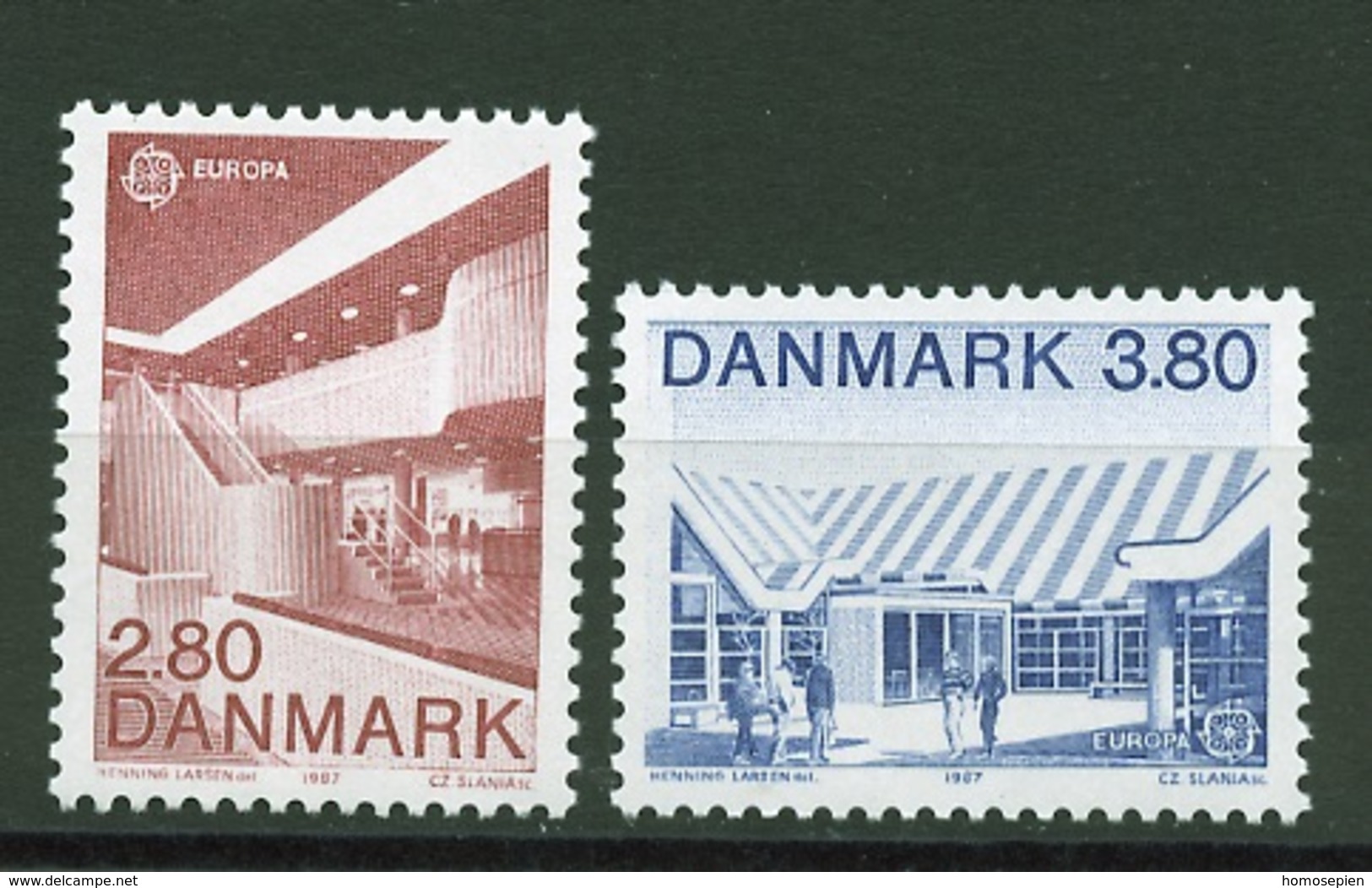 Danemark - Dänemark - Denmark 1987 Y&T N°897 à 898 - Michel N°895 à 896 *** - EUROPA - Nuovi
