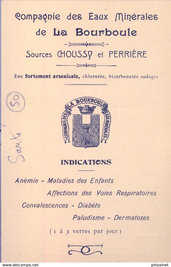 T.P. NO CIRCULADA ,  LANDOUZY  , MEDICINA , SALUD , HEALTH , SCIENCE , COMPAGNIE DES EAUX MINERALES DE LA BOURBOULE - Santé