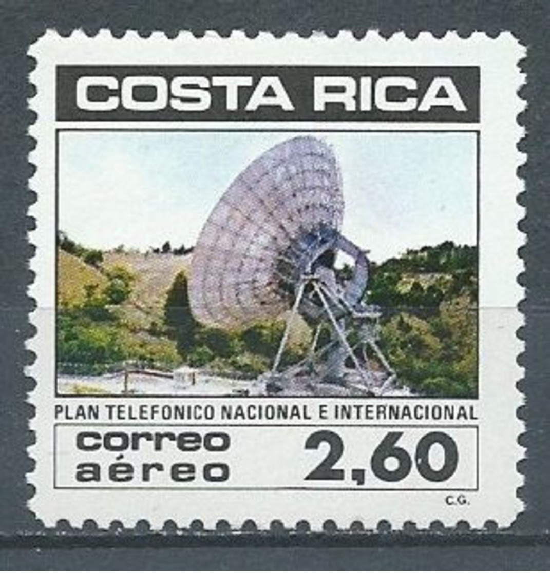 Costa Rica Poste Aérienne YT N°850 Téléphone National Et International Neuf/charnière * - Costa Rica