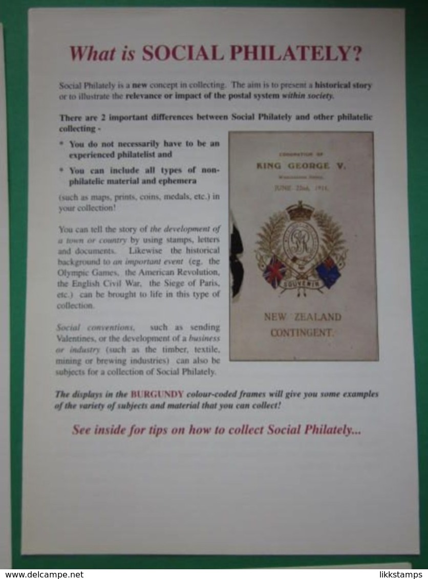 4 INFORMATIVE LEAFLETS SPONSORED BY THE BRITISH PHILATELIC TRUST. #L0281 - Inglés (desde 1941)