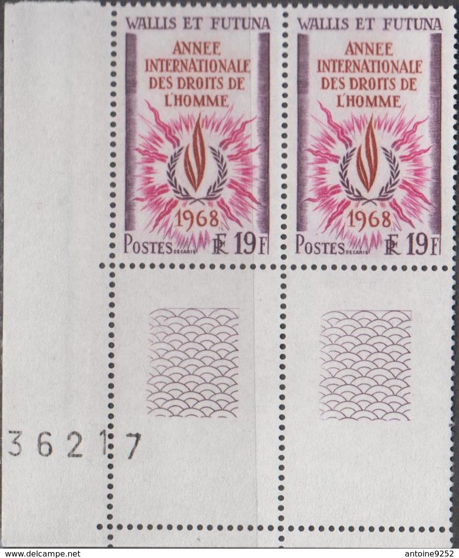 Année Internationale Des Droits De L'Homme Wallis Et Futuna - Unused Stamps