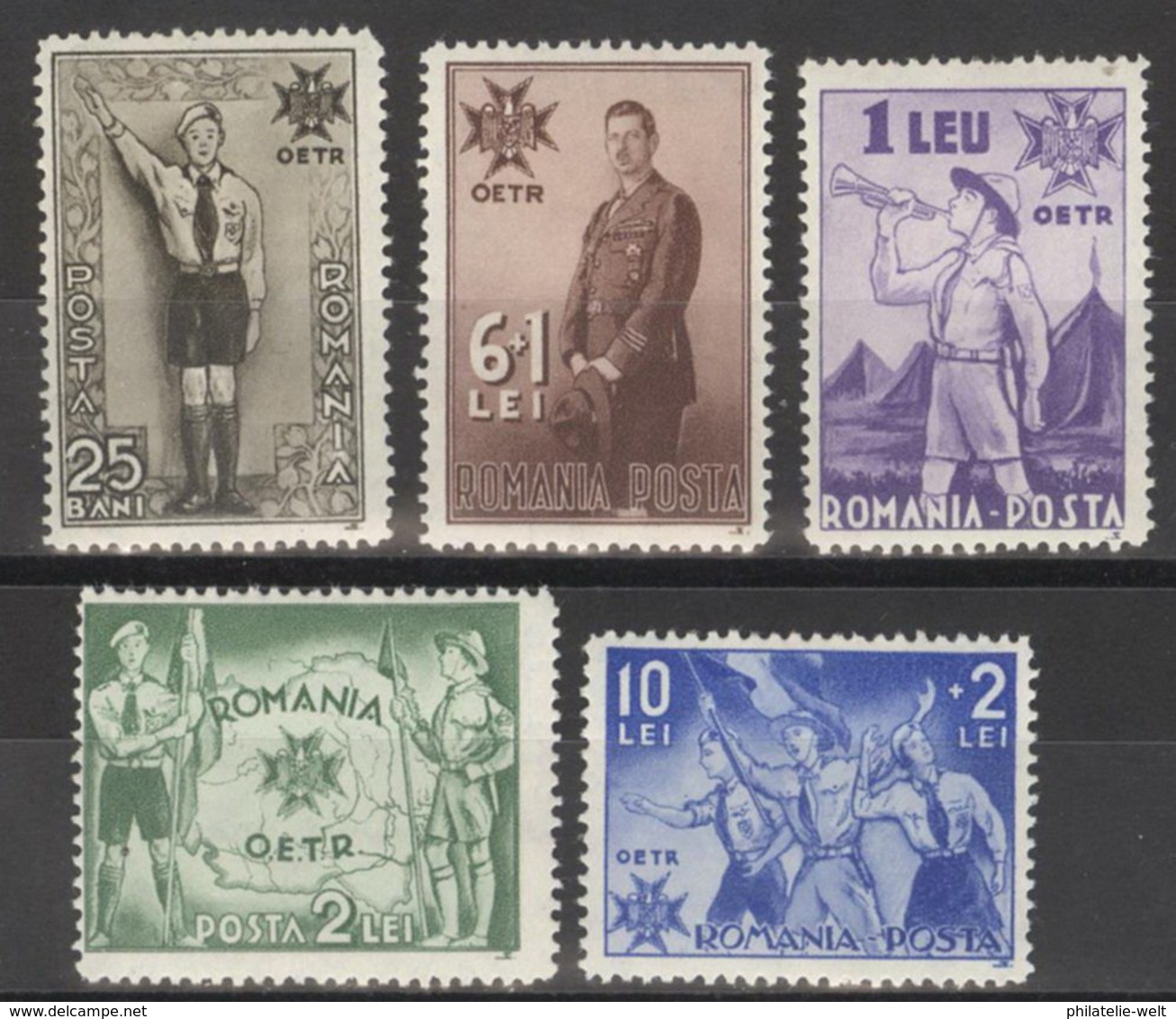 Rumänien 484/88 ** Postfrisch - Unused Stamps