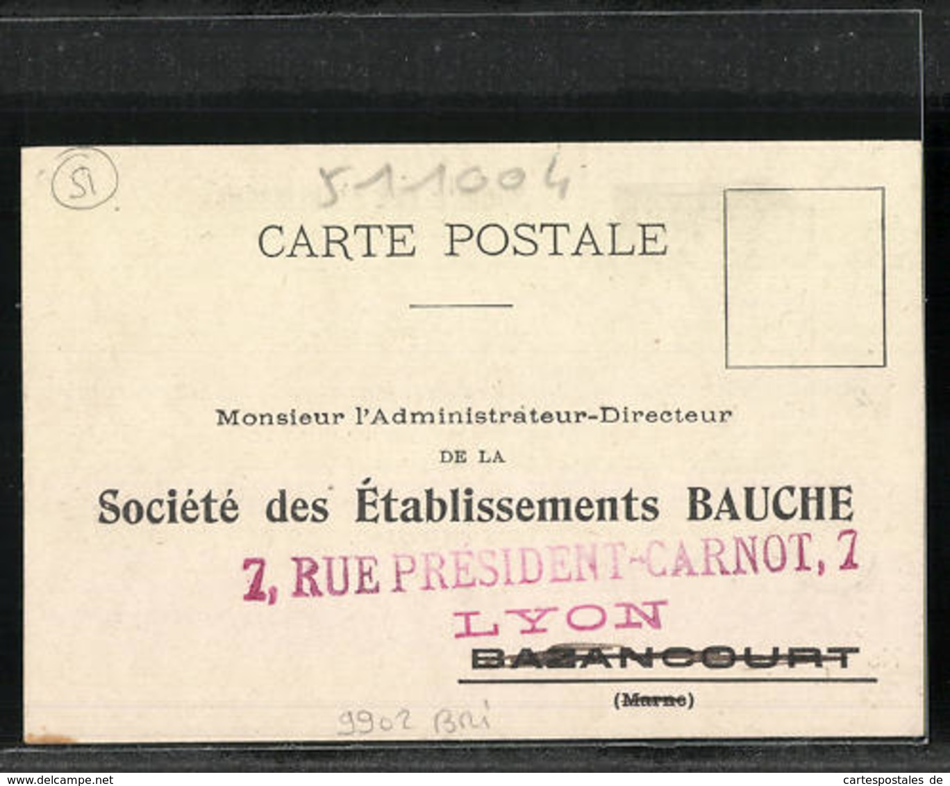 CPA Bazancourt, Société Des Établissements Bauche - Bazancourt